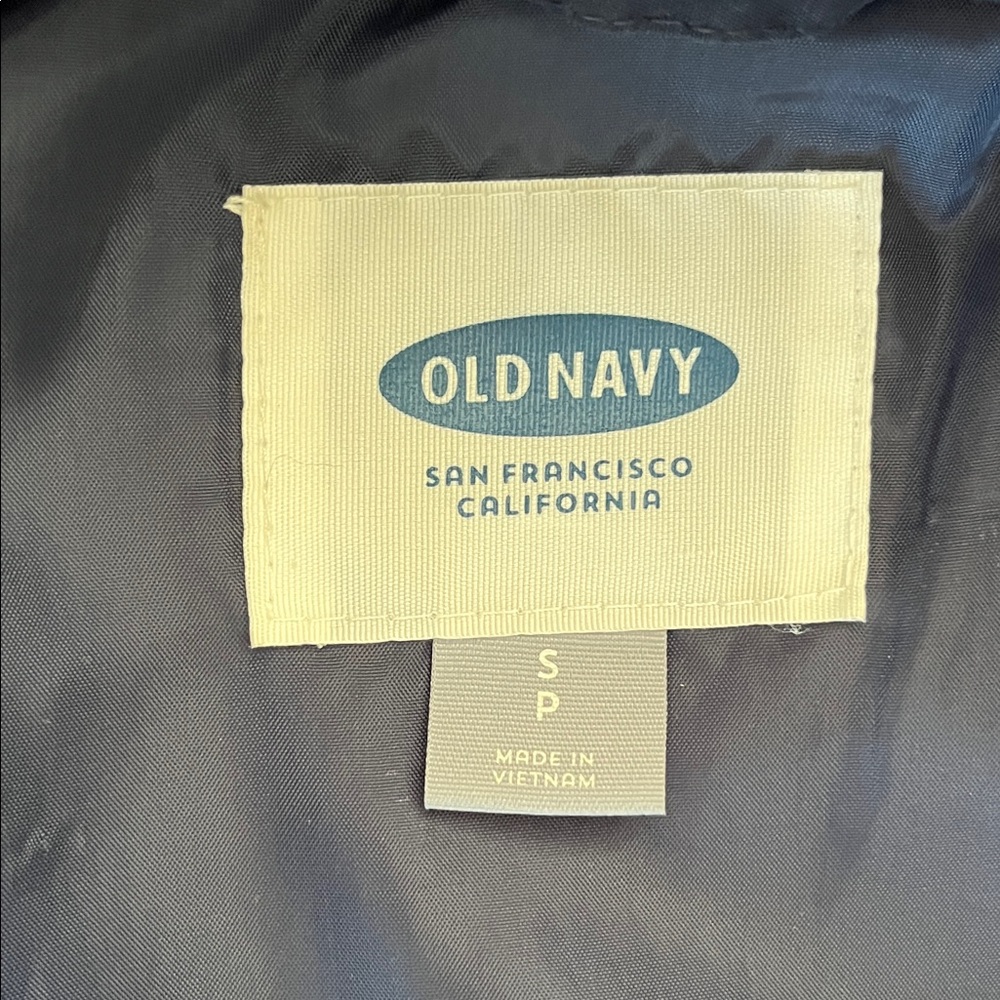 Old Navy Dark Blue Puffer Coat - Picture 3 of 7